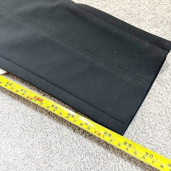 🌷SALE Alexander Wang Seamed Black Trousers Size 8 Ankle Zip - Picture 10 of 13